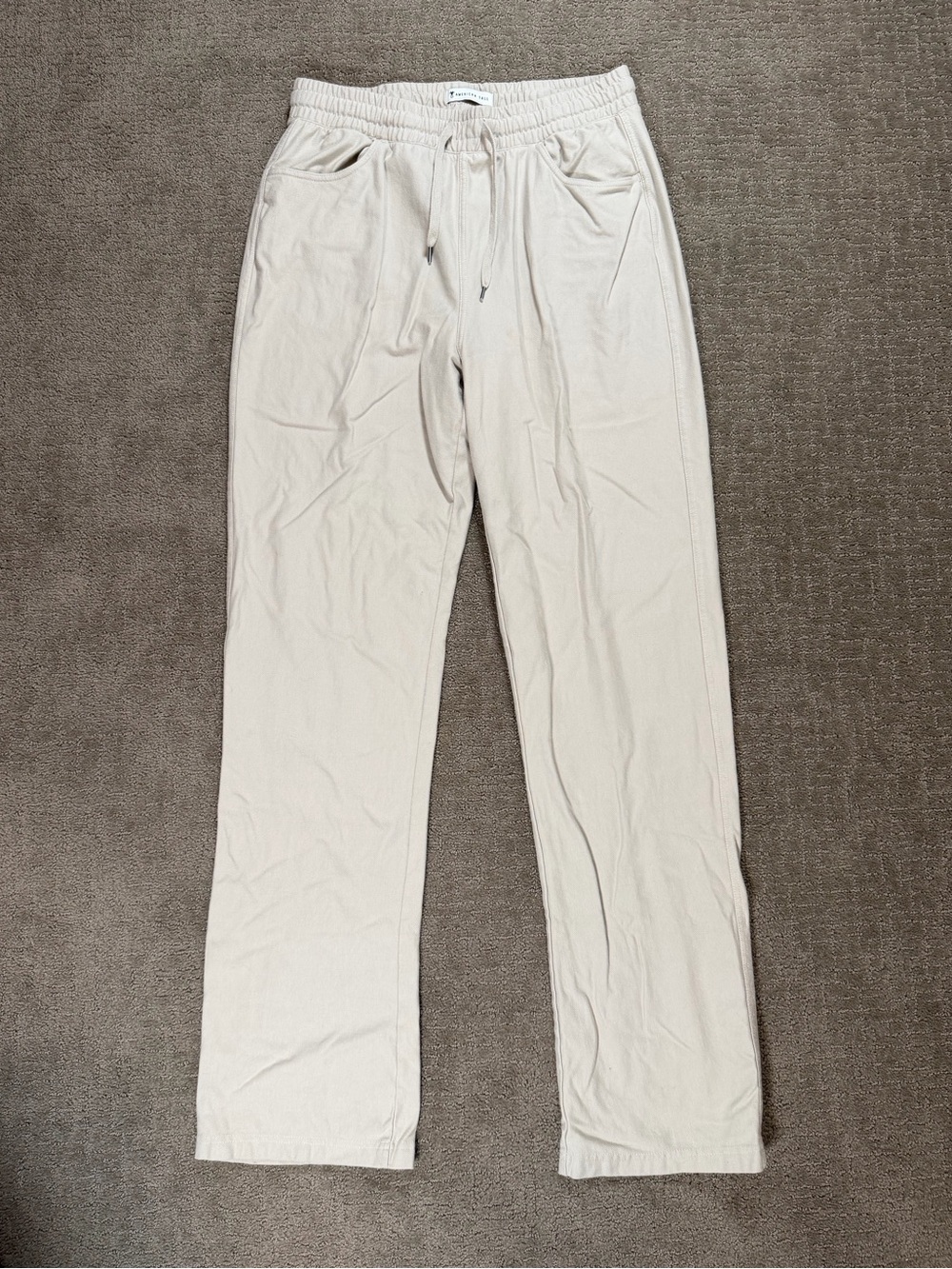 American Tall Womens Straight Leg Drawstring Pant Size Large Extra Tall Cotton